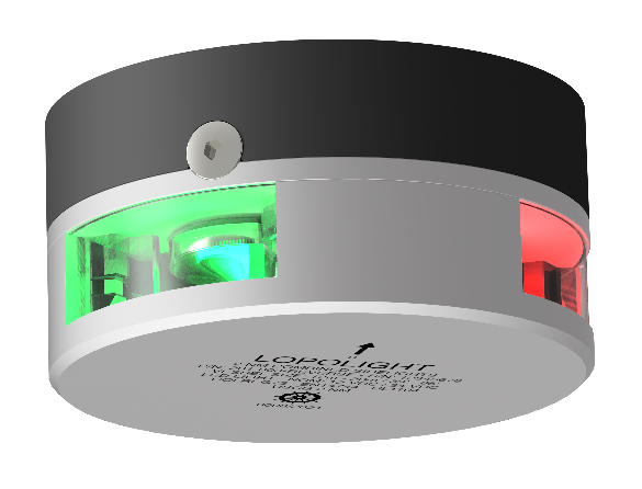 2nm Combined sidelight, hor. mount upside-down